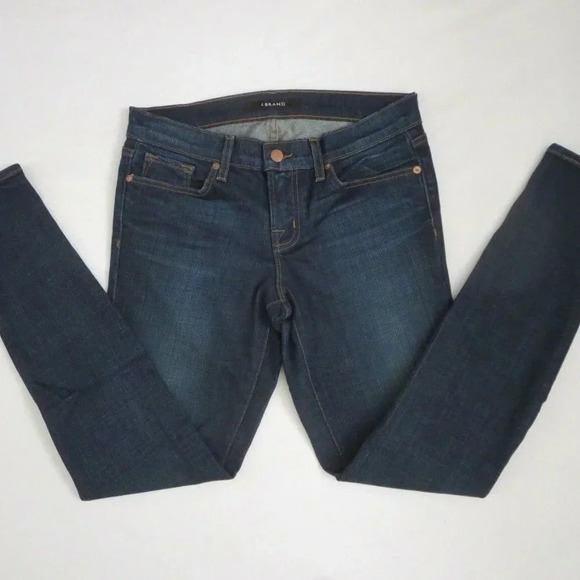 J Brand Size 26 Skinny Leg Jeans League Dark Wash - Picture 1 of 9